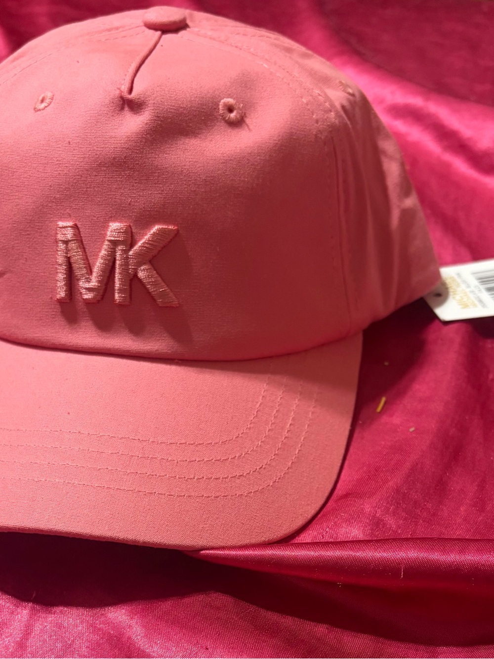Michael Kors  Pink MK Logo Baseball Cap
